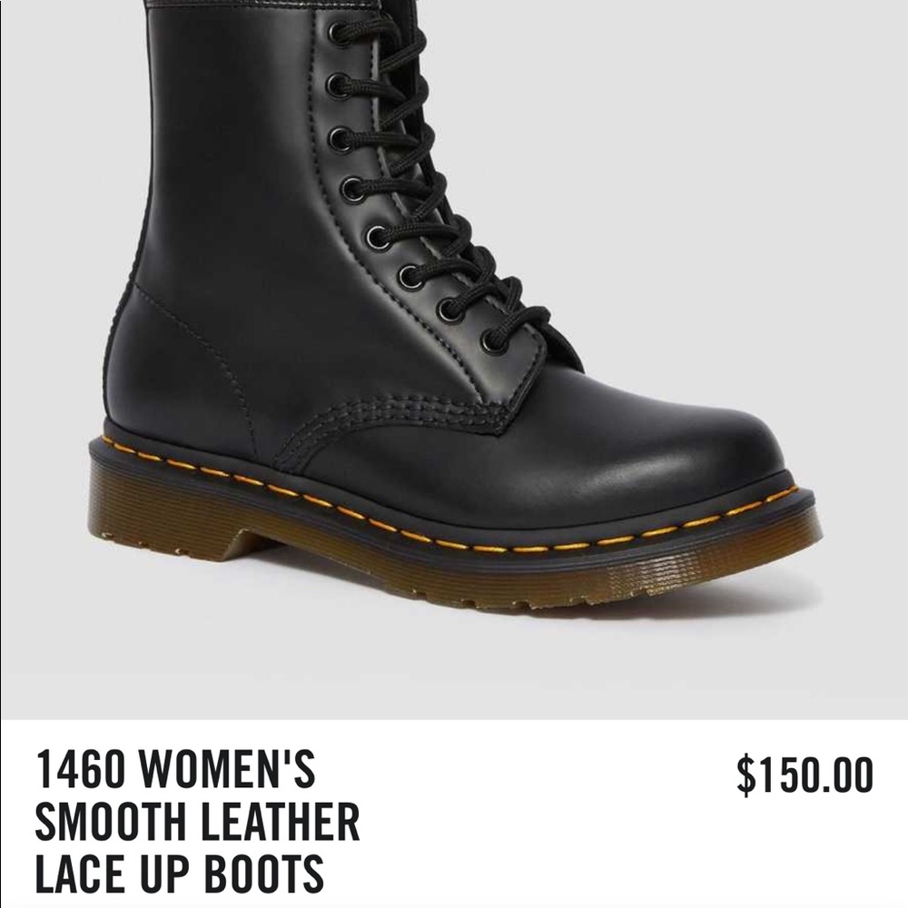 1460 Dr marten leather lace up boots